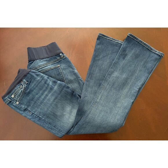 GAP Maternity Bundle of 2 Baby Boot Bootcut Jeans Size 8 Like New - Picture 2 of 14